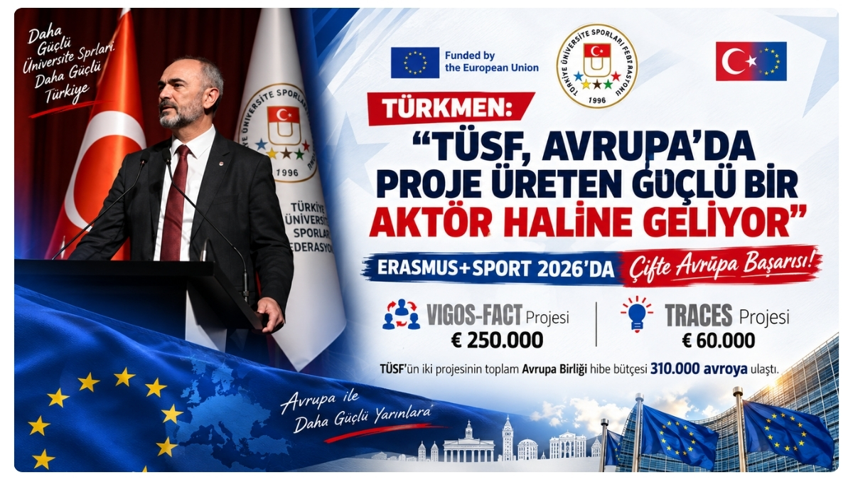 Türkmen: “TÜSF, Avrupa’da Proje Üreten Güçlü Bir Aktör Haline Geliyor”