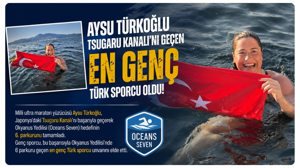 Aysu Türkoğlu, Tsugaru Kanalı'nı Geçen En Genç Türk Sporcu Oldu