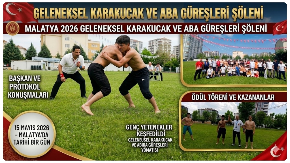 Malatya'da Geleneksel Güreş Heyecanı: Karakucak ve Aba Müsabakaları Tamamlandı