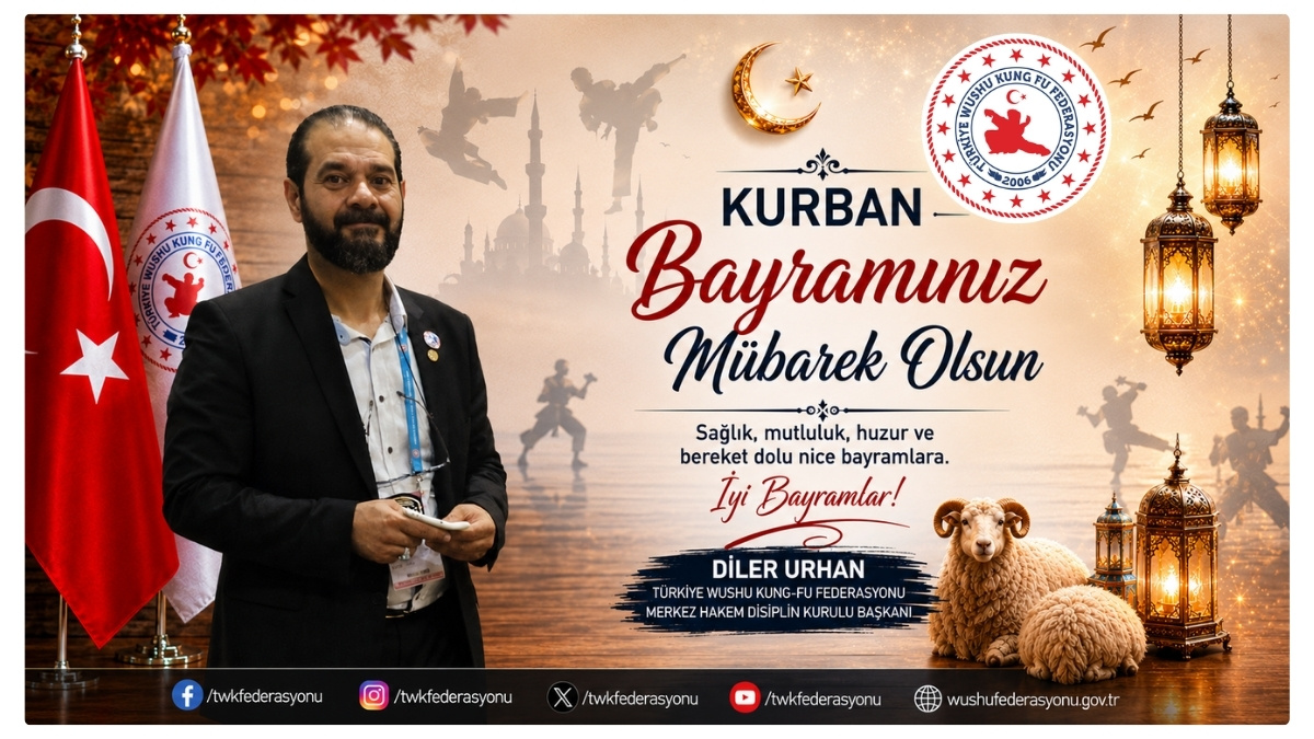 MHK DİSİPLİN KURULU BAŞKANI DİLER URHAN’DAN KURBAN BAYRAMI MESAJI