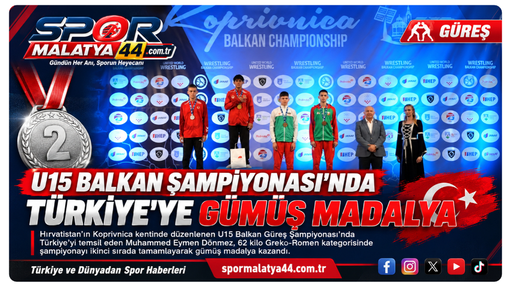 U15 Balkan Şampiyonası’nda Türkiye’ye Gümüş Madalya