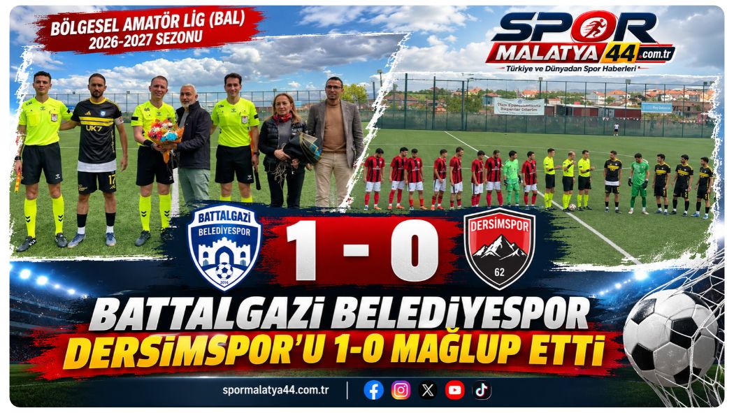 Battalgazi Belediyespor, Dersimspor’u 1-0 Mağlup Etti
