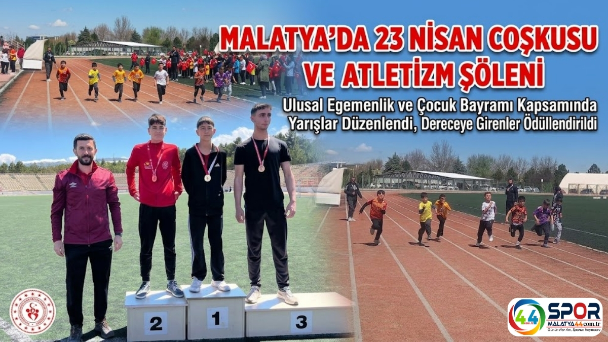 Malatya’da 23 Nisan Ulusal Egemenlik ve Çocuk Bayramı kapsamında düzenlenen atletizm yarışmaları büyük bir coşkuyla gerçekleştirildi.