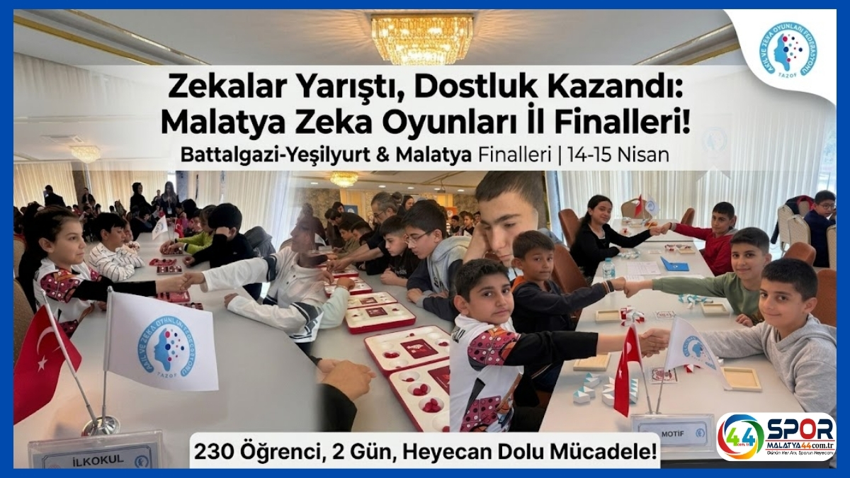 Tüm Akıl ve Zeka Oyunları Battalgazi-Yeşilyurt ve Malatya İl Finalleri Tamamlandı