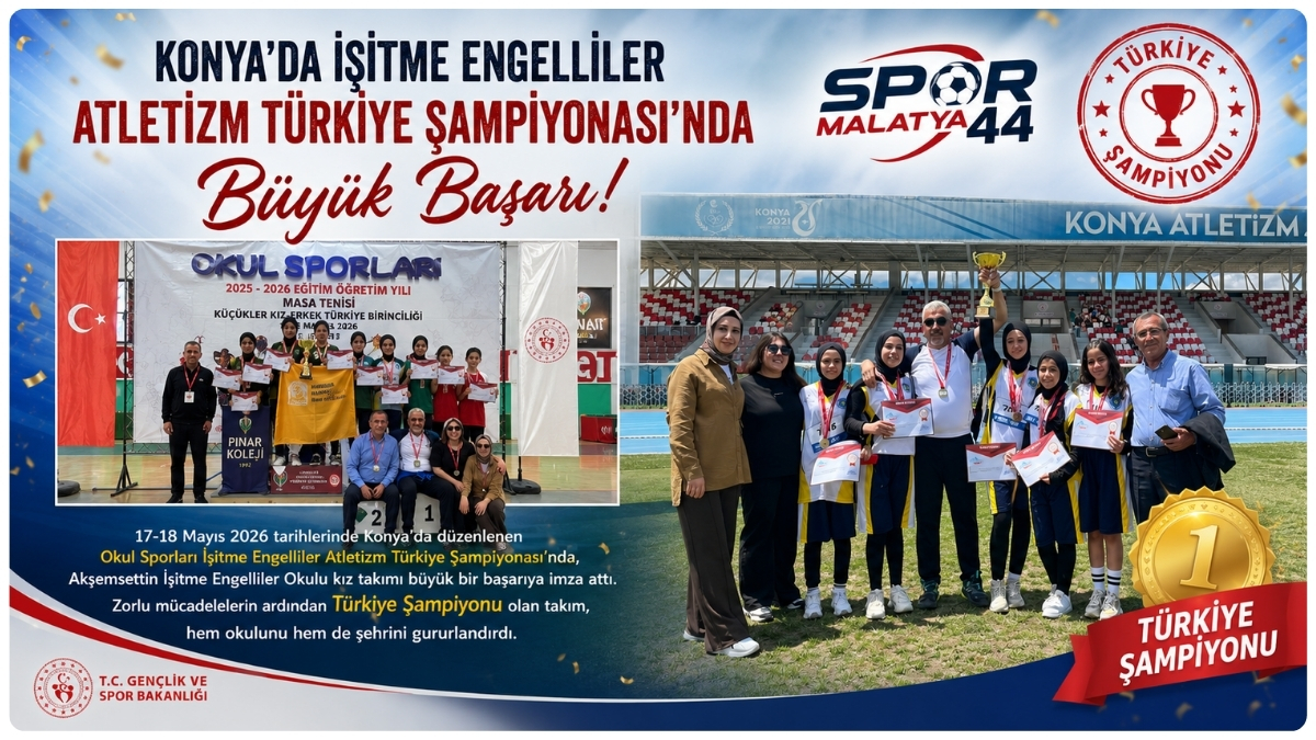 Konya’da İşitme Engelliler Atletizm Türkiye Şampiyonası’nda Büyük Başarı