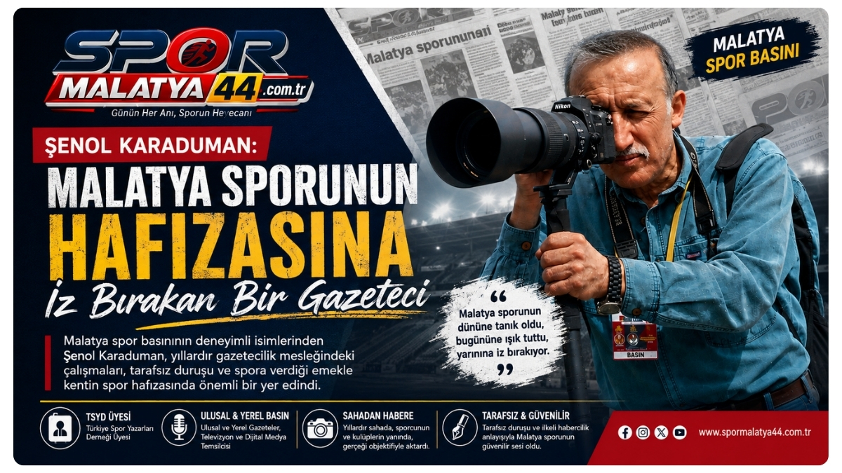 Şenol Karaduman: Malatya Sporunun Hafızasına İz Bırakan Bir Gazeteci