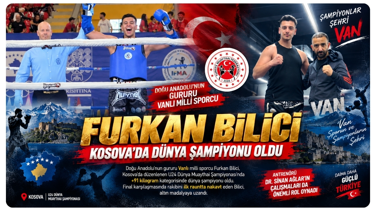 Furkan Bilici, Kosova’da Dünya Şampiyonu Oldu