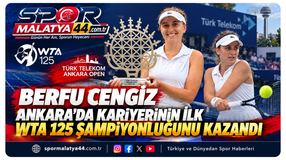 Berfu Cengiz Ankara’da Kariyerinin İlk WTA 125 Şampiyonluğunu Kazandı