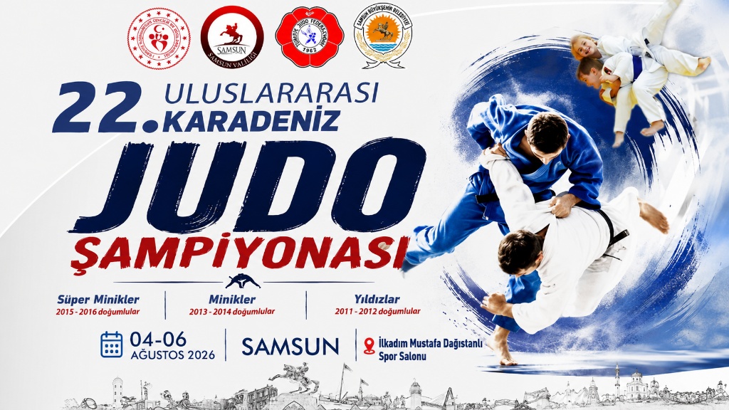 22. Uluslararası Karadeniz Judo Şampiyonası Samsun'da Başlıyor