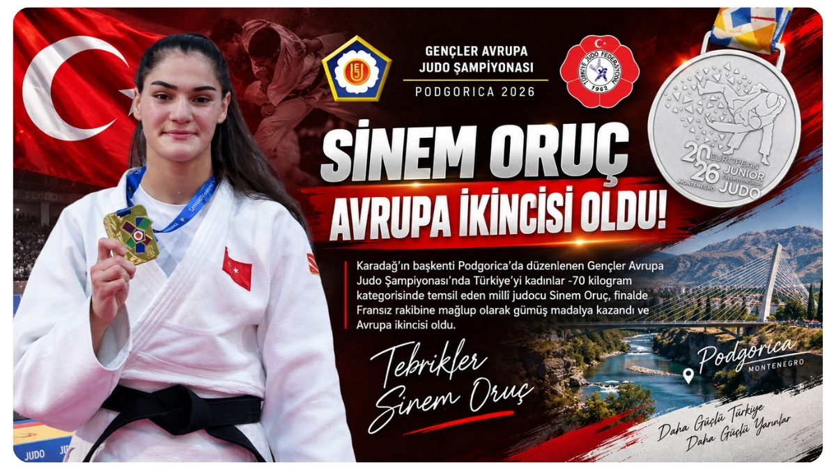 Sinem Oruç Avrupa İkincisi Oldu!