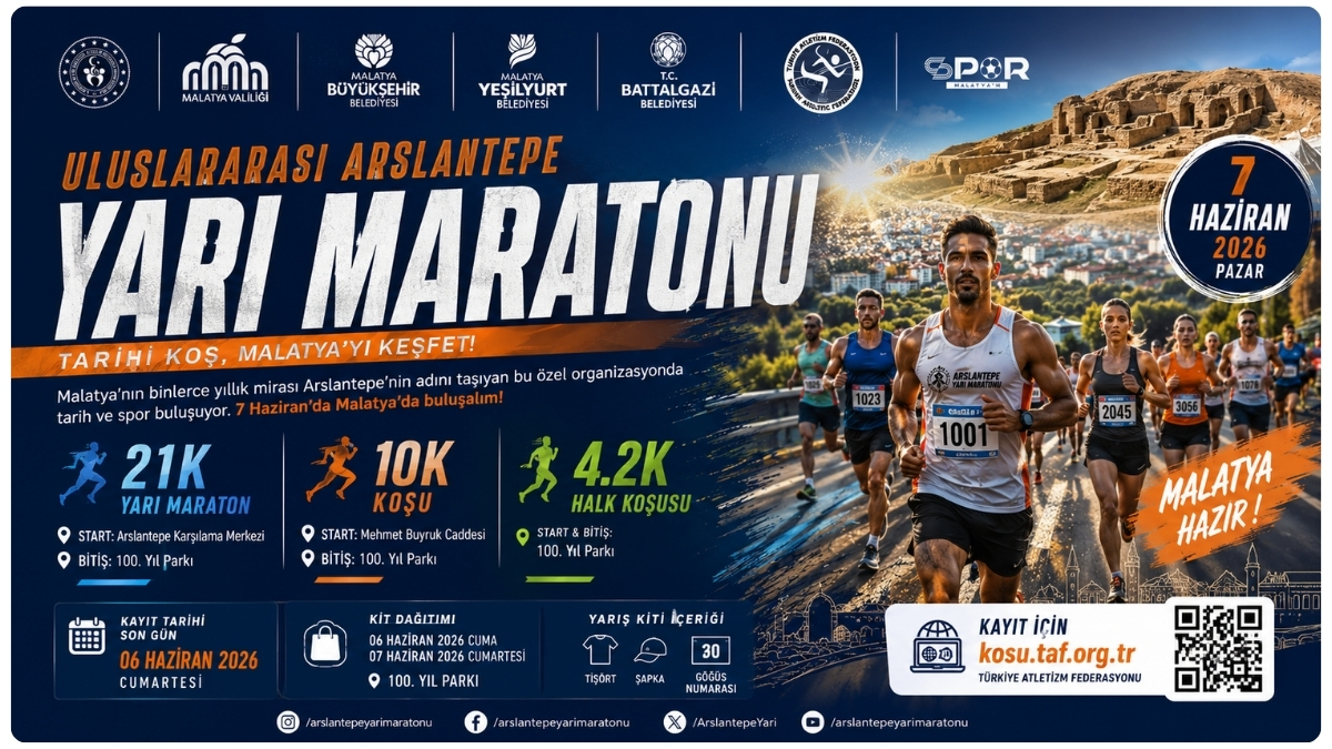 Uluslararası Arslantepe Yarı Maratonu İçin Geri Sayım Başladı! Malatya Hazır