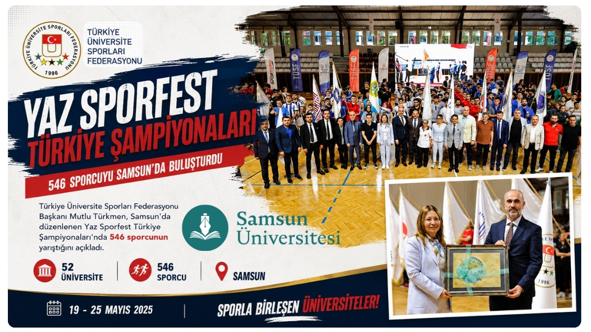 Mutlu Türkmen: Yaz Sporfest Türkiye Şampiyonaları 546 Sporcuyu Samsun’da Buluşturdu