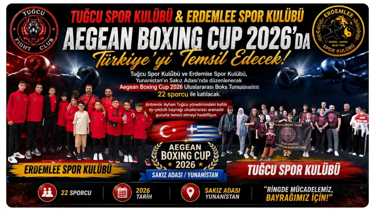 Tuğcu Spor Kulübü Ve Erdemlee Spor Kulübü Aegean Boxing Cup 2026'Da Türkiye'yi Temsil Edecek