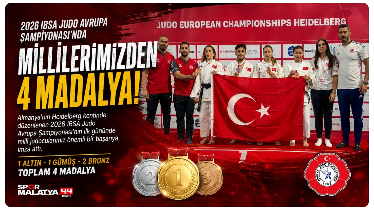 2026 IBSA Judo Avrupa Şampiyonası'nda Millilerimizden 4 Madalya