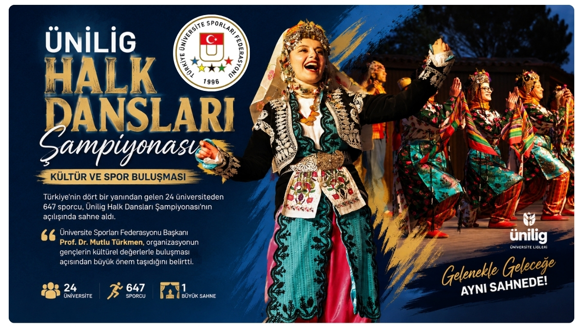Ünilig Halk Dansları Etkinliği Coşkulu Açılışla Başladı