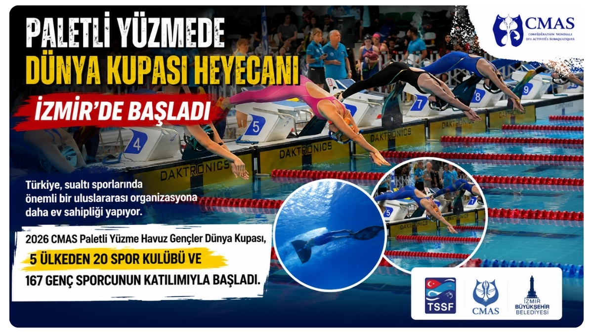 Paletli Yüzmede Dünya Kupası Heyecanı İzmir'de Başladı