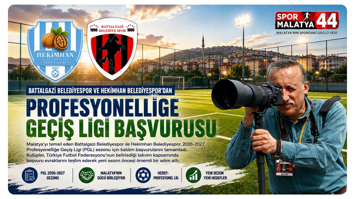 Battalgazi Belediyespor Ve Hekimhan Belediyespor'dan Profesyonelliğe Geçiş Ligi Başvurusu