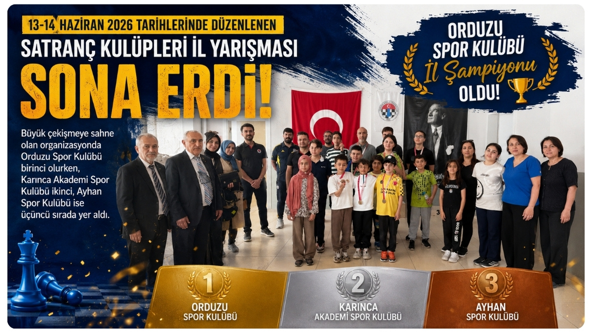 Orduzu Spor Kulübü İl Şampiyonu Oldu
