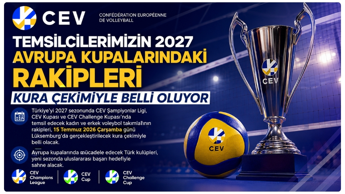 Temsilcilerimizin 2027 Avrupa Kupalarındaki Rakipleri Kura Çekimiyle Belli Oluyor