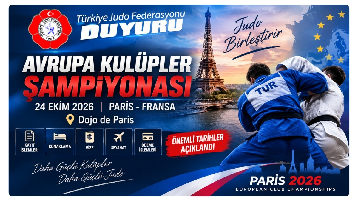 Paris’te Avrupa Kulüpler Şampiyonası İçin Geri Sayım Başladı