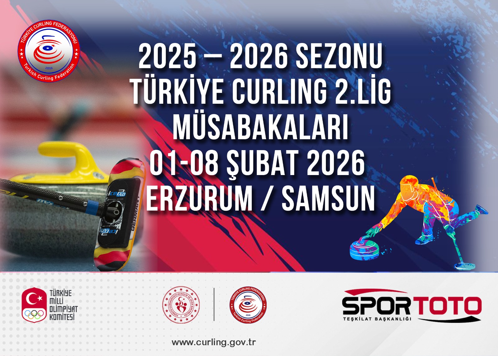 2025-2026 Sezonu 2. Lig Müsabakaları Erzurum ve Samsun...