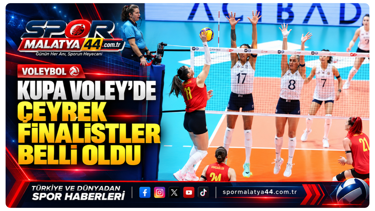 Kupa Voley'de Çeyrek Finalistler Belli Oldu