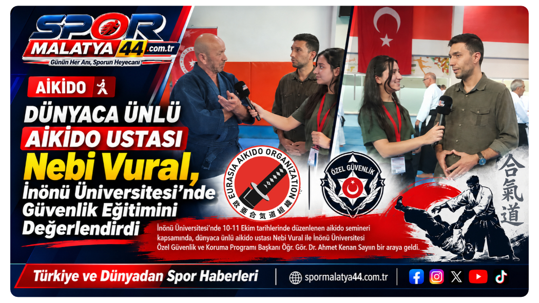 Dünyaca Ünlü Aikido Ustası Nebi Vural, İnönü Üniversitesi’nde Güvenlik Eğitimini Değerlendirdi