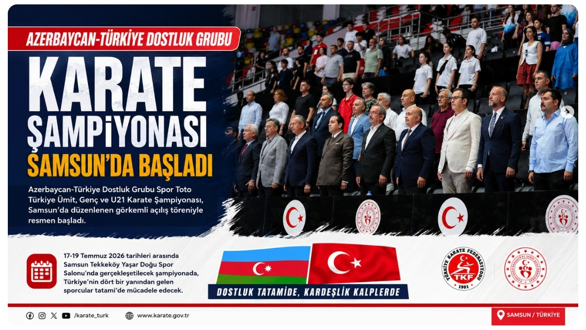 Azerbaycan-Türkiye Dostluk Grubu Karate Şampiyonası Samsun'da Başladı