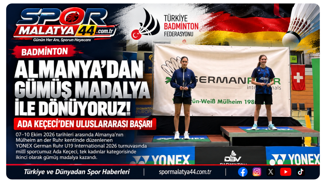 Almanya’dan Gümüş Madalya İle Dönüyoruz! Ada Keçeci’den Uluslararası Başarı
