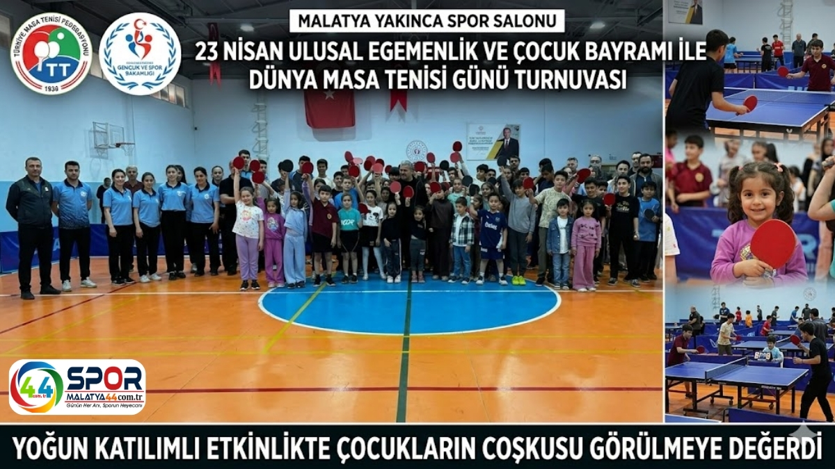 23 Nisan ve Dünya Masa Tenisi Günü Turnuvası Coşkuyla Tamamlandı